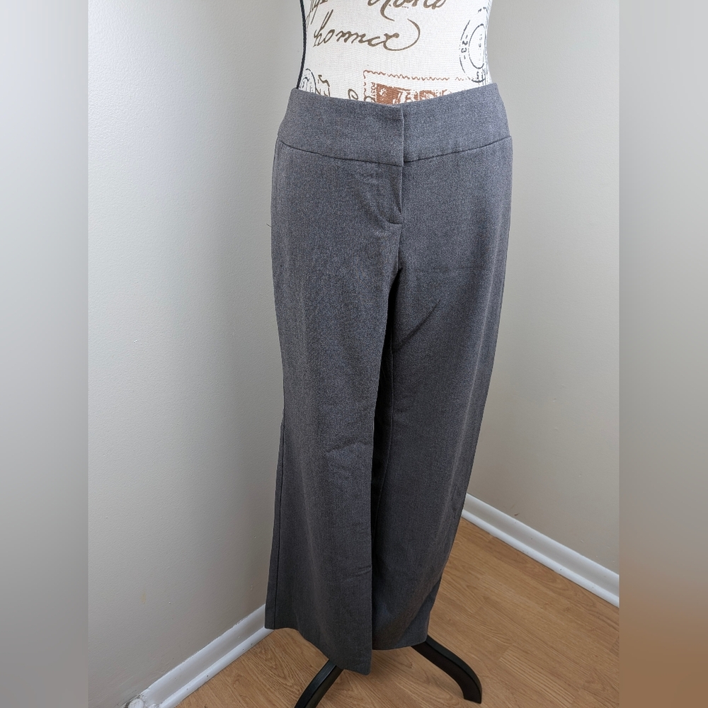 Covington Women's Rosa Gray Dress Trouser Pants Straight Leg 4P Career Comfort